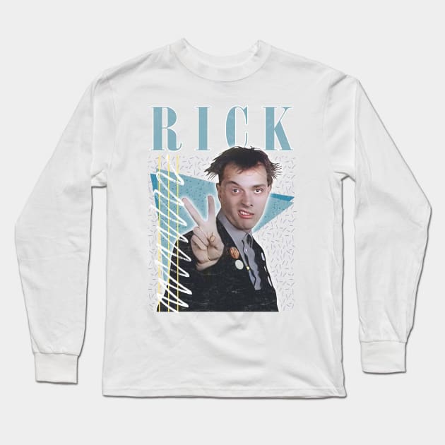 Rick // The Young Ones \\ 80s Retro Fan Artwork Design Long Sleeve T-Shirt by DankFutura